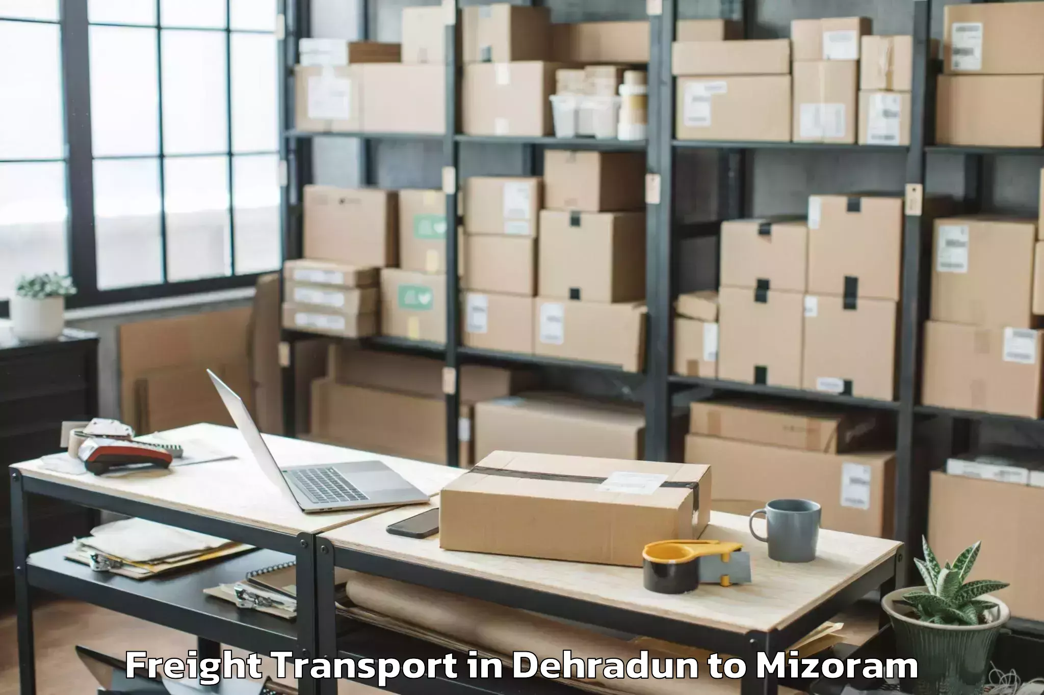 Dehradun to Darlawn Freight Transport Booking